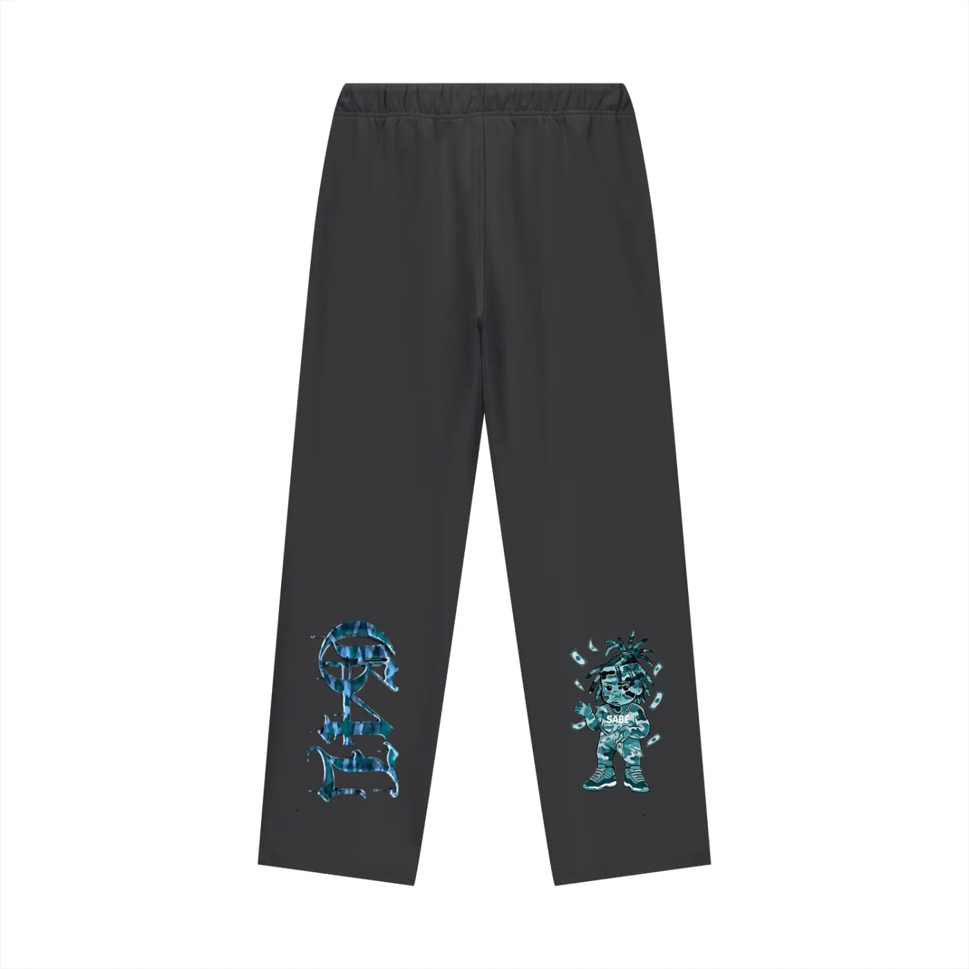 Black Beauty Heavyweight Fleece Straight Leg Pants ODMPOD