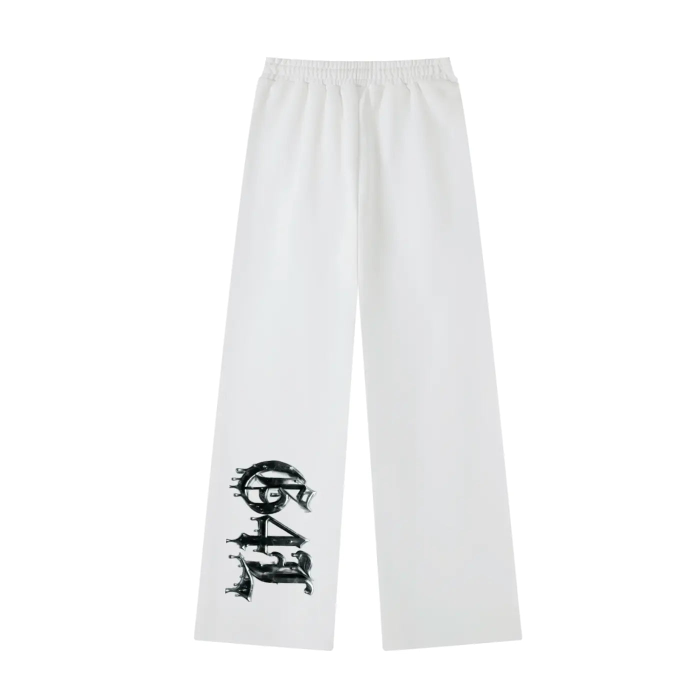 White Essential Straight-Leg Sweatpants ODMPOD