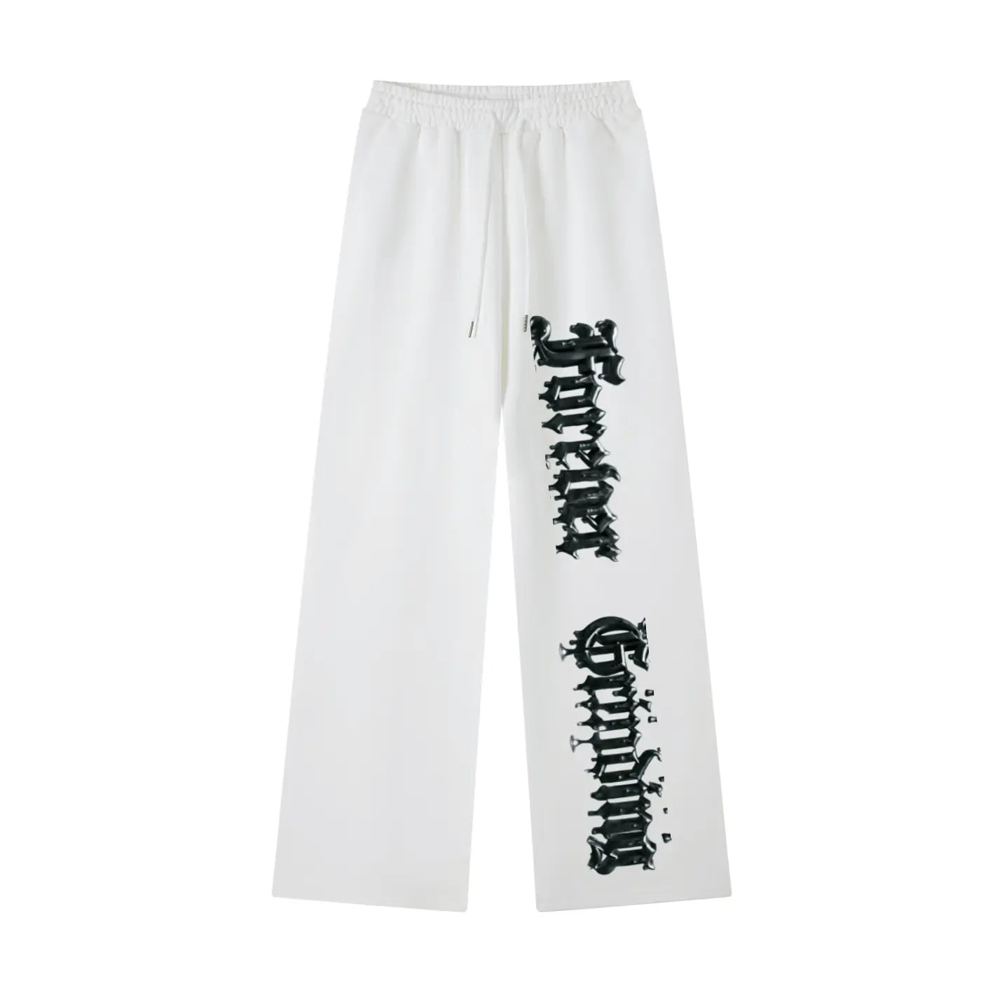 White Essential Straight-Leg Sweatpants ODMPOD