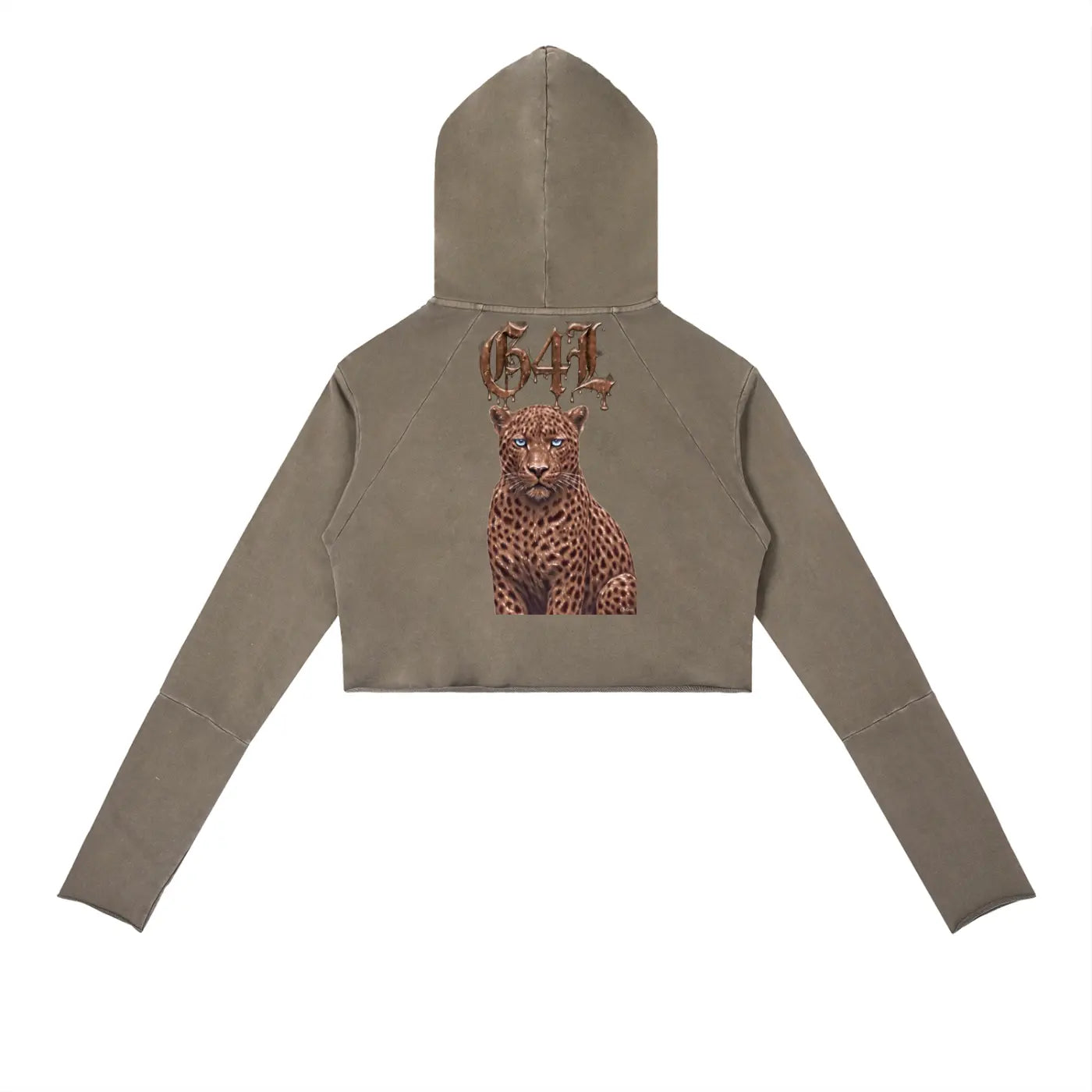 Coffee Brown Vintage Washed Raw Edge Hoodie ODMPOD