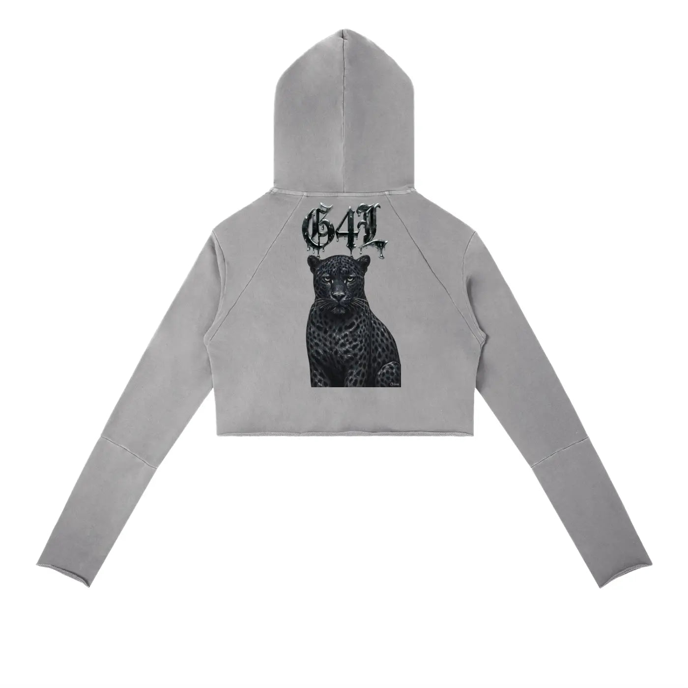 Medium Gray Vintage Washed Raw Edge Hoodie ODMPOD