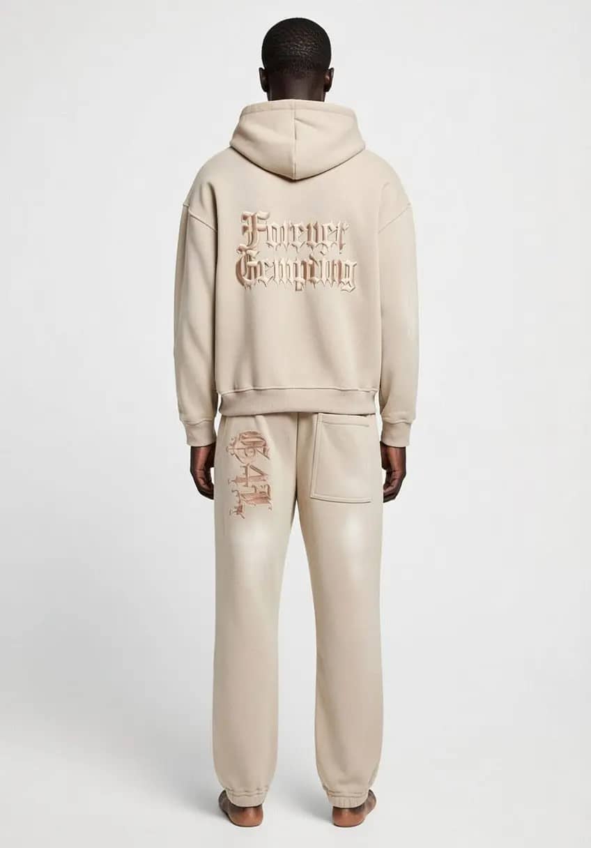 Apricot Essential Fleece Hoodie & Sweatpants Forever Grinding