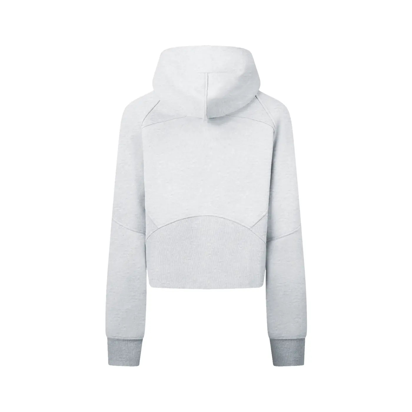 Cold Gray Cropped Zip-Through Hoodie ODMPOD