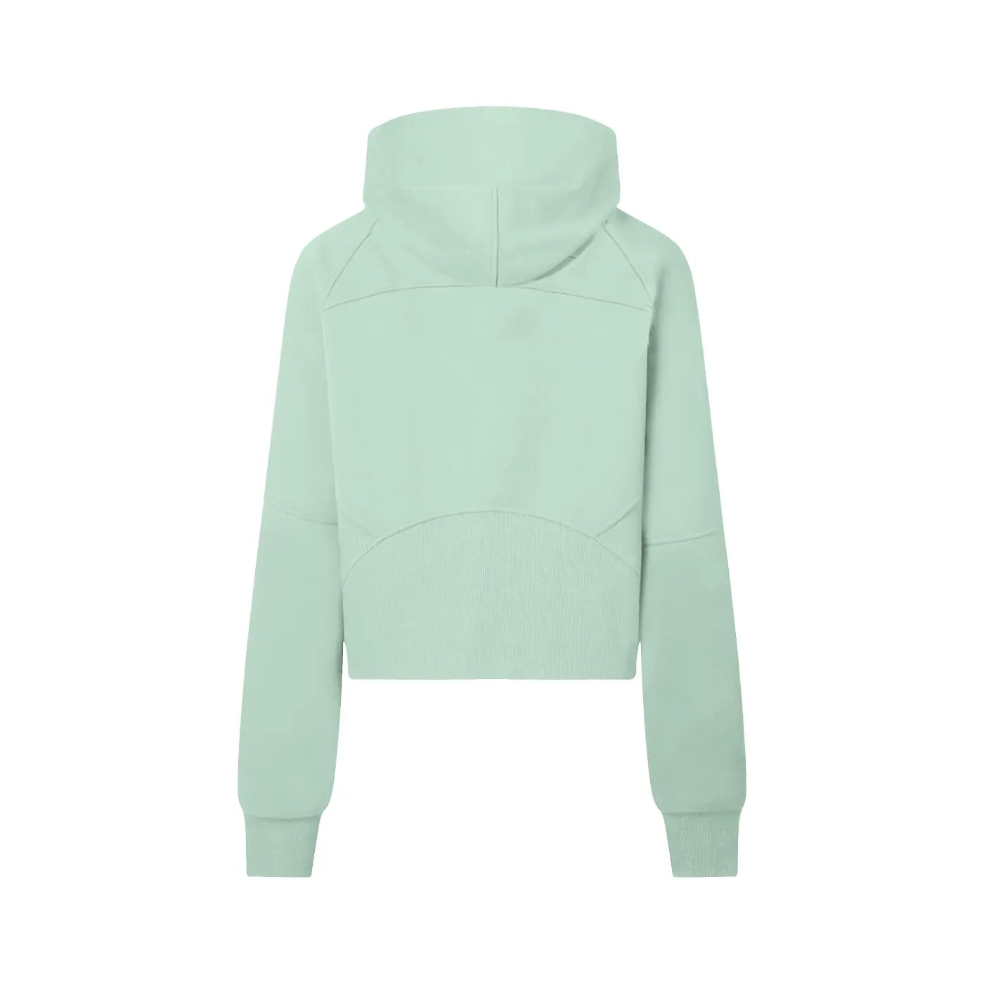 Aqua Green Cropped Half-Zip Hoodie ODMPOD