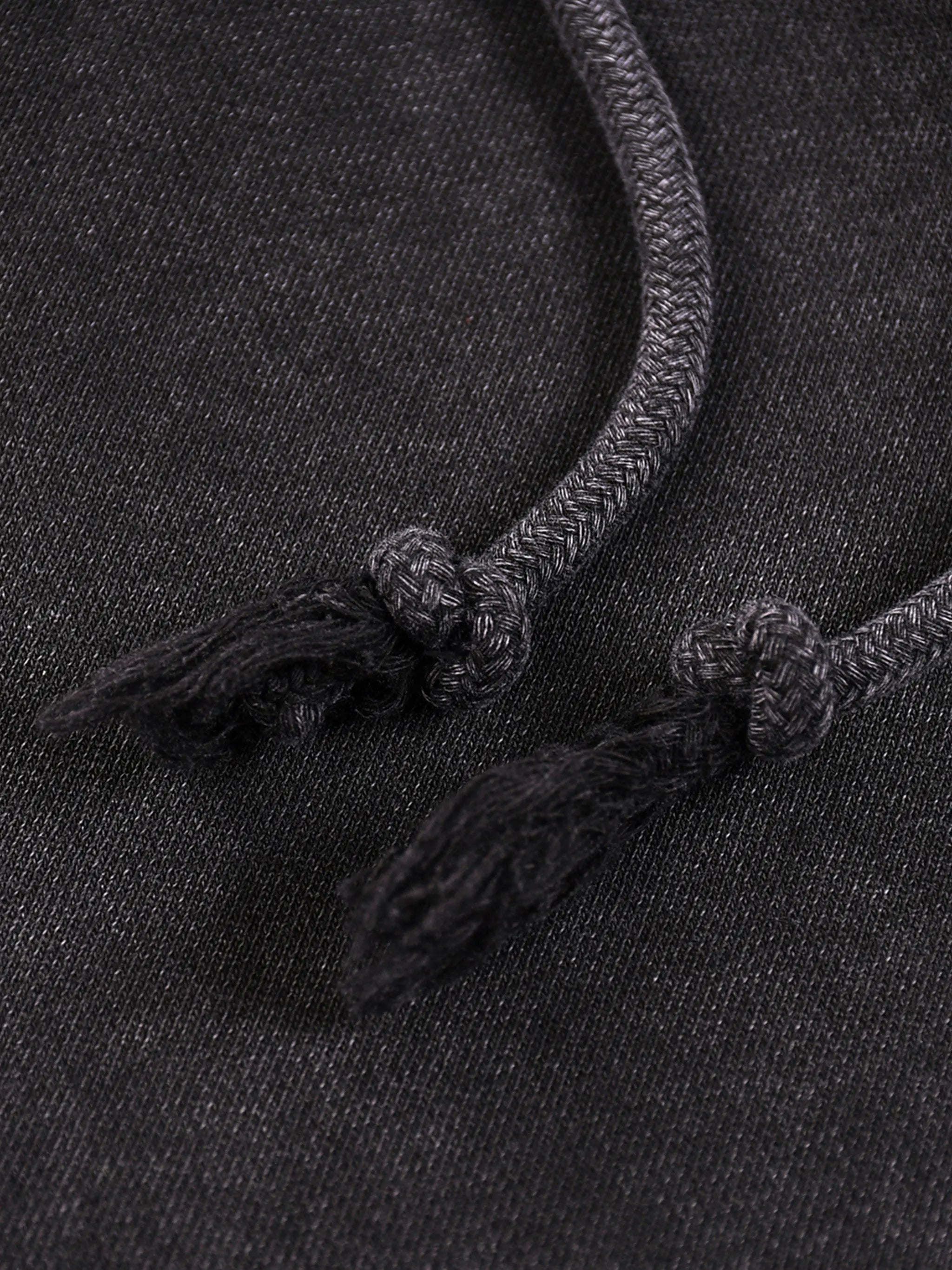 Black Snow Washed Straight Leg Pants ODMPOD