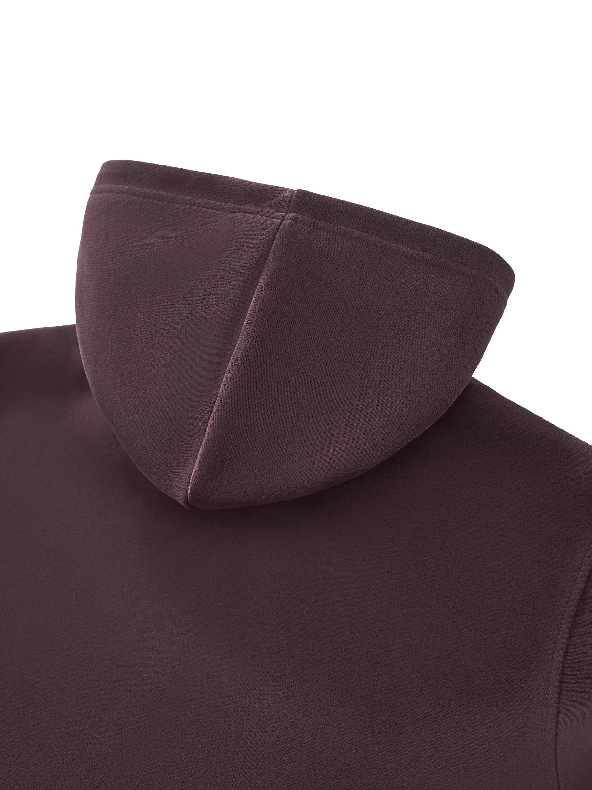 Dark Reddish Purple Essential Cropped Hoodie ODMPOD