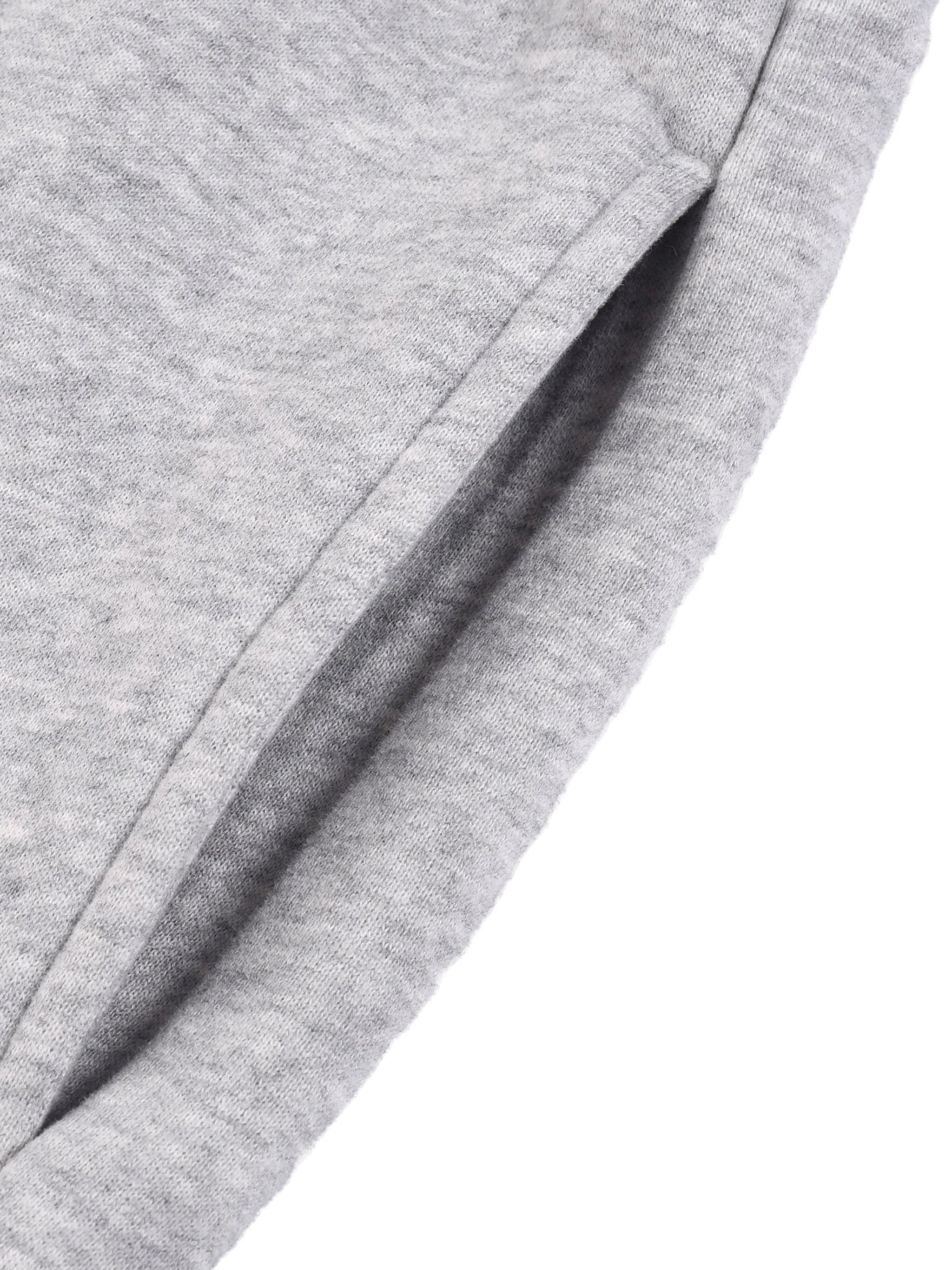 Flower Gray Sun Fade Contrast Tape Fleece Jogged Sweatpants ODMPOD