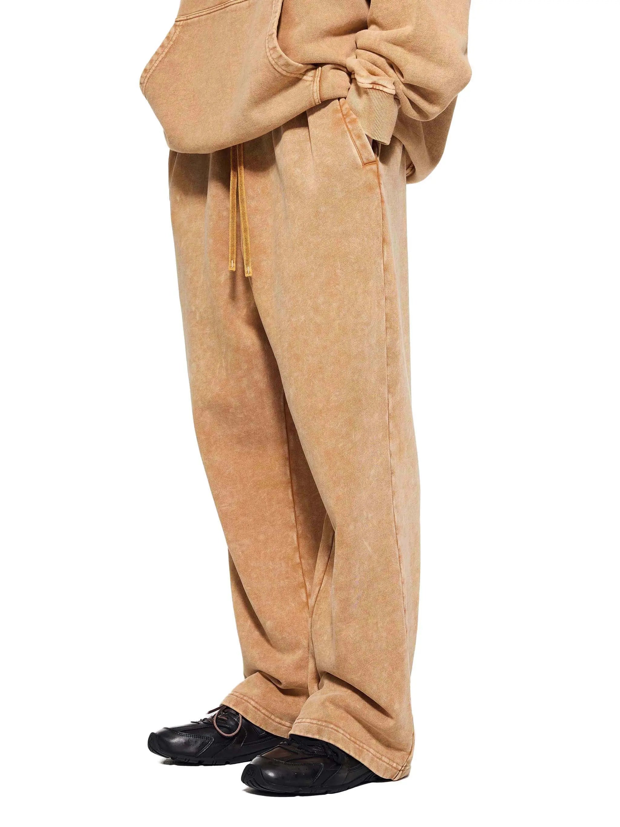 Brown Snow Wash Heavyweight Sweatpants ODMPOD