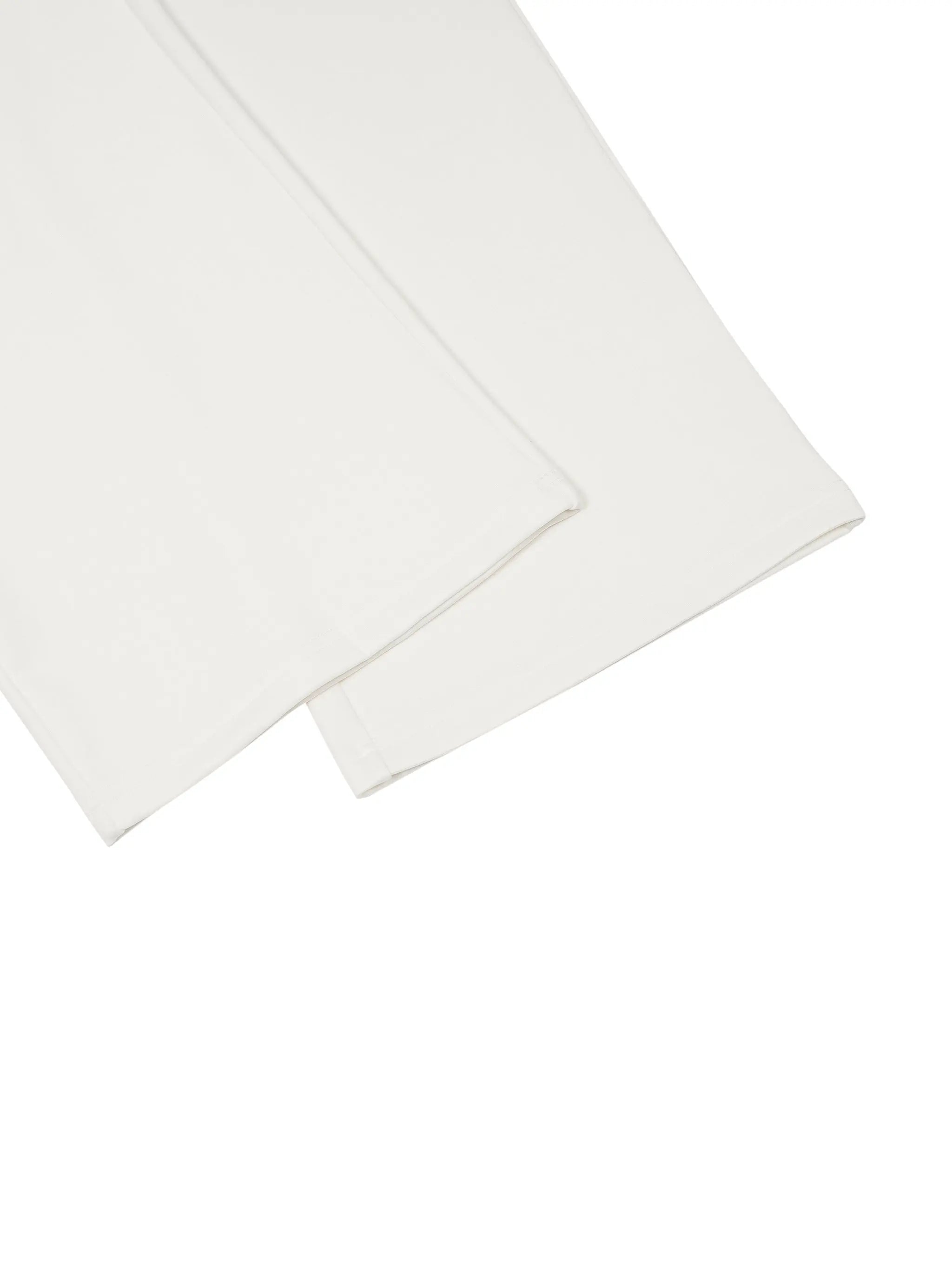 White Striped Waist Wide Leg Pants ODMPOD